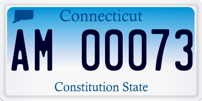 CT license plate AM00073