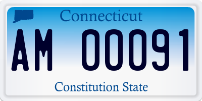 CT license plate AM00091