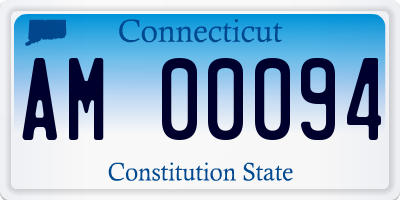 CT license plate AM00094
