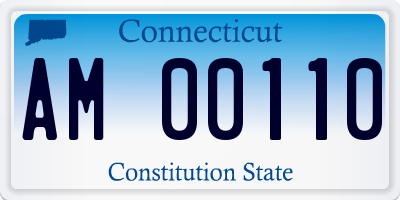 CT license plate AM00110