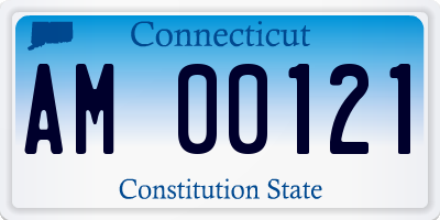 CT license plate AM00121