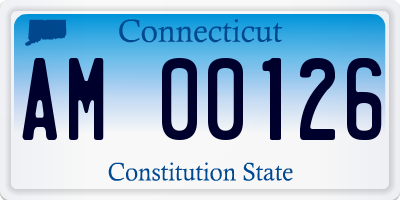 CT license plate AM00126