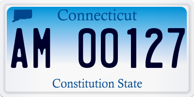 CT license plate AM00127