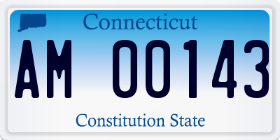 CT license plate AM00143