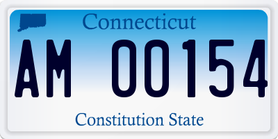 CT license plate AM00154