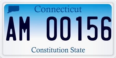 CT license plate AM00156