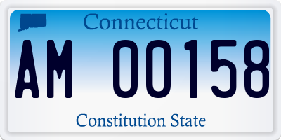 CT license plate AM00158