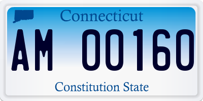 CT license plate AM00160