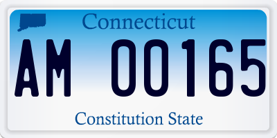CT license plate AM00165
