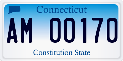 CT license plate AM00170