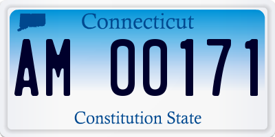 CT license plate AM00171