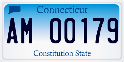 CT license plate AM00179