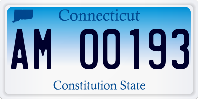 CT license plate AM00193