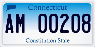 CT license plate AM00208