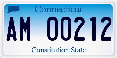 CT license plate AM00212