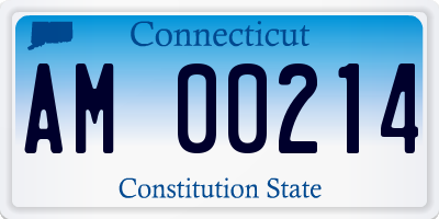 CT license plate AM00214