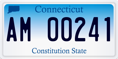 CT license plate AM00241