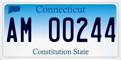 CT license plate AM00244