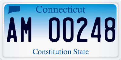 CT license plate AM00248
