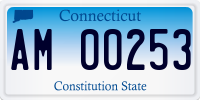 CT license plate AM00253