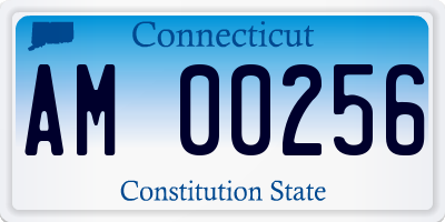 CT license plate AM00256