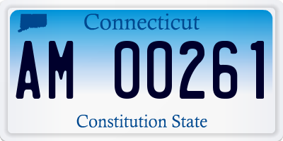 CT license plate AM00261
