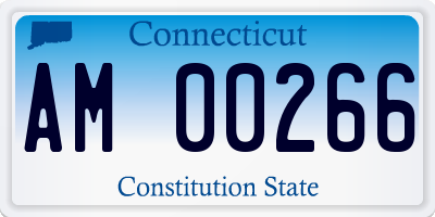 CT license plate AM00266
