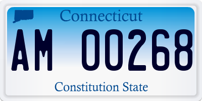 CT license plate AM00268