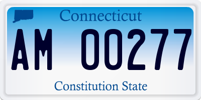 CT license plate AM00277