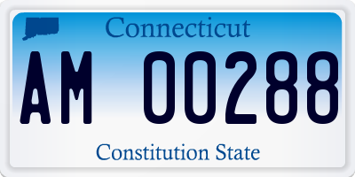CT license plate AM00288