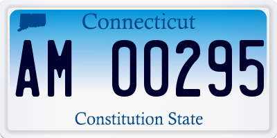 CT license plate AM00295