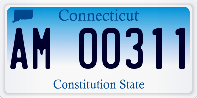 CT license plate AM00311