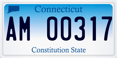 CT license plate AM00317