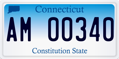 CT license plate AM00340
