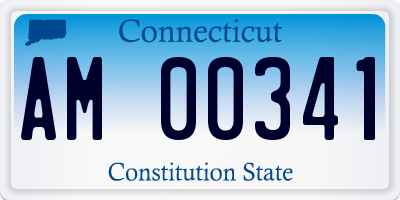 CT license plate AM00341