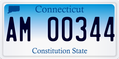 CT license plate AM00344