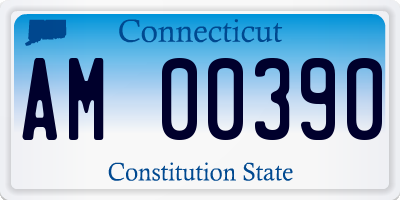 CT license plate AM00390
