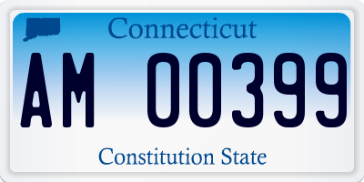 CT license plate AM00399