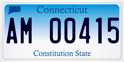 CT license plate AM00415