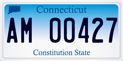 CT license plate AM00427