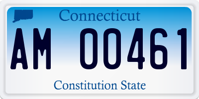 CT license plate AM00461