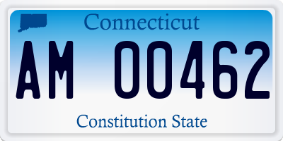 CT license plate AM00462