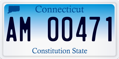 CT license plate AM00471