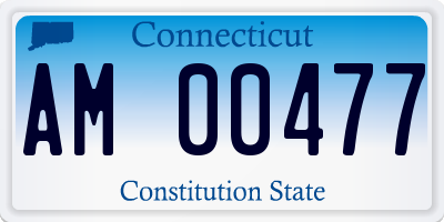 CT license plate AM00477