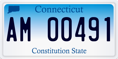 CT license plate AM00491