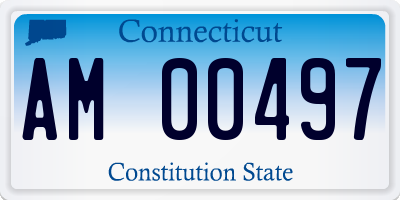 CT license plate AM00497