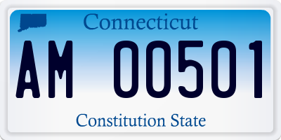 CT license plate AM00501