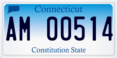 CT license plate AM00514