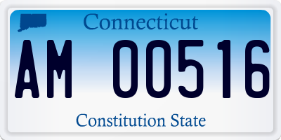 CT license plate AM00516