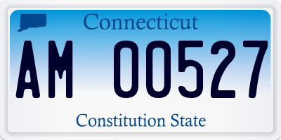 CT license plate AM00527